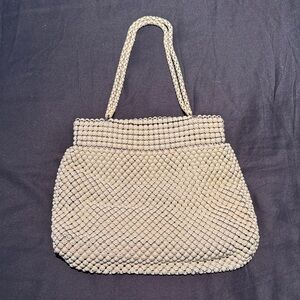Vintage Elegant Cream Beaded Women's Bag non smoking home
